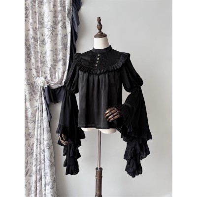 The Muppet Preoccupied Book Sleepwalking Bell Sleeve Blouse(Reservation/2 Colours/Full Payment Without Shipping)